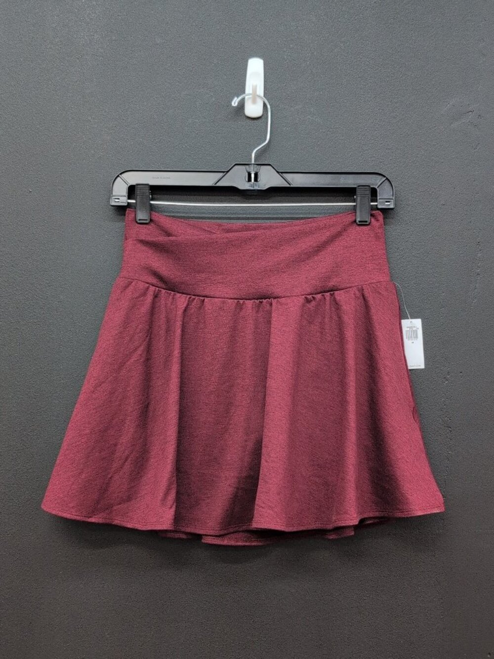 Old Navy Extra High Waisted CloudComfy Women's Skort Medium Heathered Burgundy